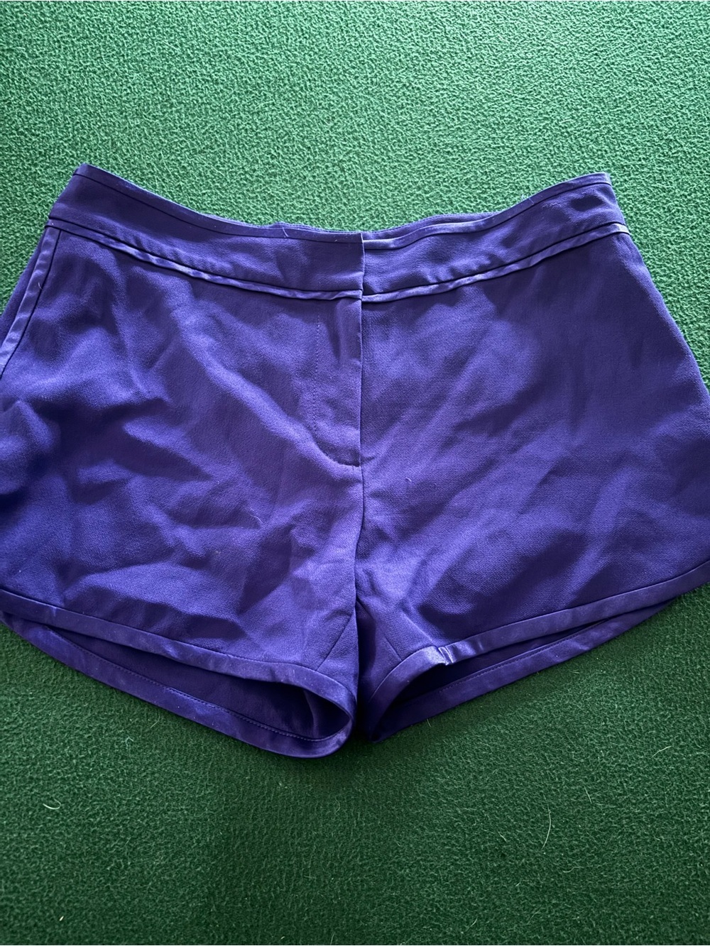 DIANE VON FURSTENBERG DVF Jen UTMRE Blue Crepe Dress Shorts Size 2